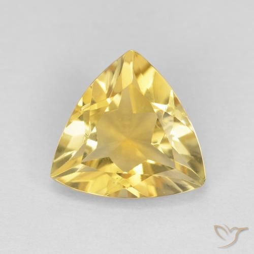 Citrine Doré vif naturelle Trillion, 1.54 ct, VVS