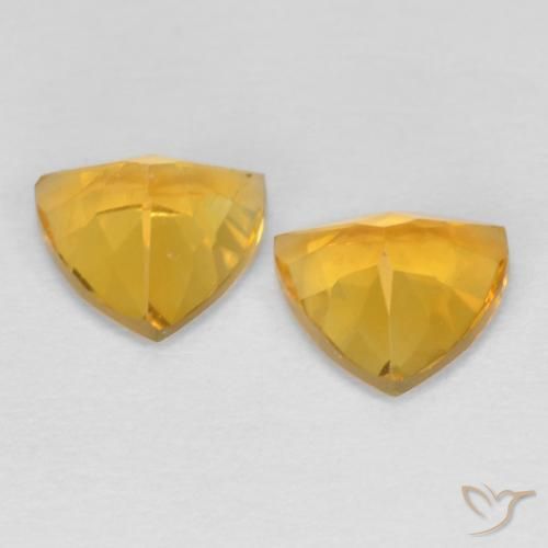 Shop natural 1.25ct Or moyen Citrine gems, Trillion, from Brésil at GemSelect. In stock, global shipping!