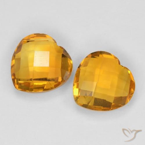 Shop natural 3.43ct Orange moyen Citrine gems, Cœur, from Brésil at GemSelect. In stock, global shipping!