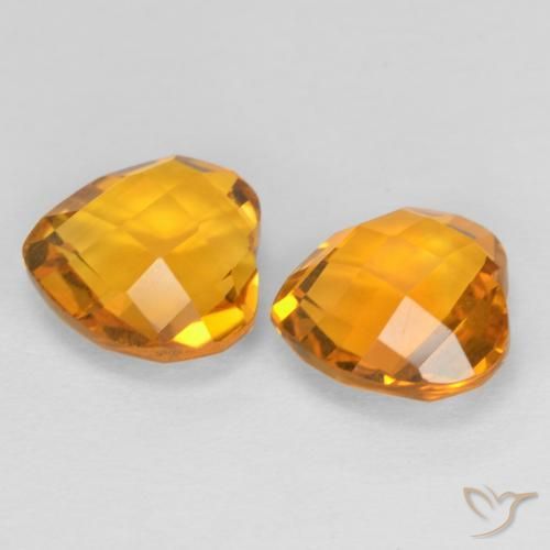 Shop natural 3.34ct Orange moyen Citrine gems, Cœur, from Brésil at GemSelect. In stock, global shipping!