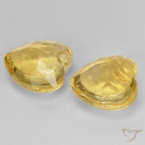 Shop natural 5.73ct Jaune doré léger Citrine gems, Cœur, from Brésil at GemSelect. In stock, global shipping!