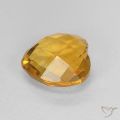 Citrine Doré foncé naturelle Cœur, 1.73 ct, VVS