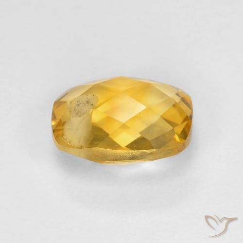 Citrine Doré foncé naturelle Coussin, 1.97 ct, VVS-VS