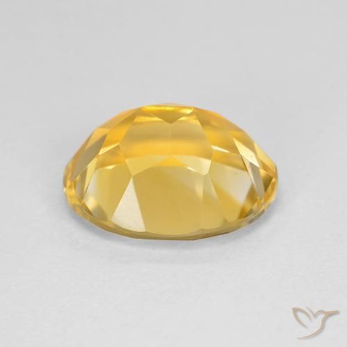 Citrine Doré naturelle ovale, 3.09 ct, VVS
