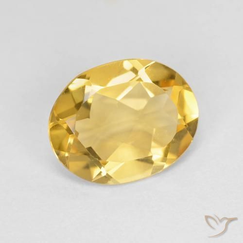 Citrine Doré naturelle ovale, 2.55 ct, VVS-VS