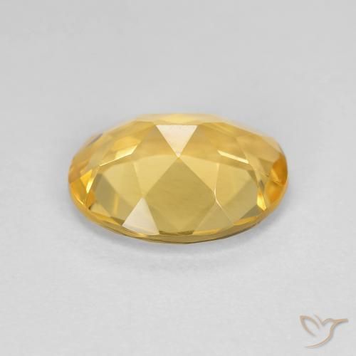 Citrine Jaune doré naturelle ovale, 2.70 ct, VVS-VS