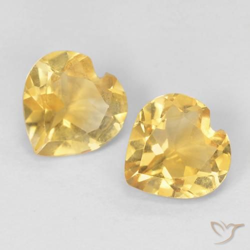Shop natural 1.21ct Jaune clair Citrine gems, Cœur, from Brésil at GemSelect. In stock, global shipping!