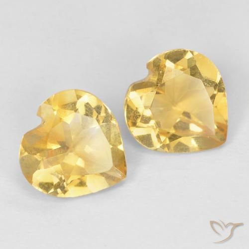 Shop natural 1.21ct Jaune clair Citrine gems, Cœur, from Brésil at GemSelect. In stock, global shipping!