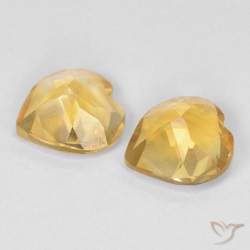 Shop natural 1.21ct Jaune clair Citrine gems, Cœur, from Brésil at GemSelect. In stock, global shipping!