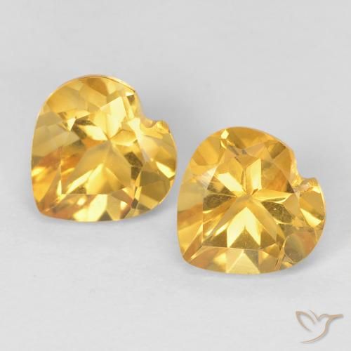 Shop natural 1.46ct Medium Dark-Golden Citrine gems, Cœur, from Brésil at GemSelect. In stock, global shipping!