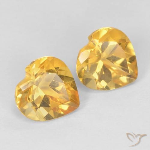 Shop natural 1.46ct Medium Dark-Golden Citrine gems, Cœur, from Brésil at GemSelect. In stock, global shipping!