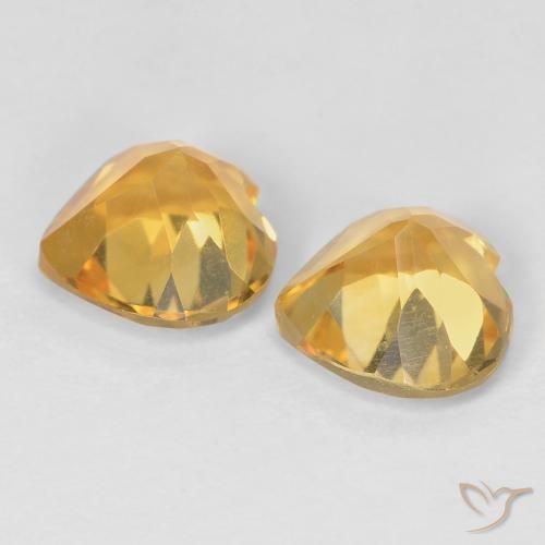 Shop natural 1.46ct Medium Dark-Golden Citrine gems, Cœur, from Brésil at GemSelect. In stock, global shipping!