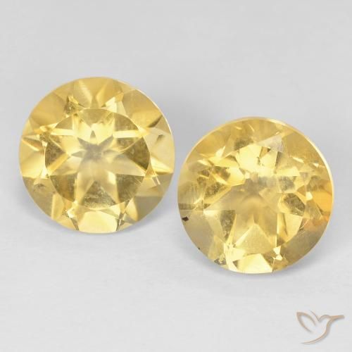 3.52ctw Naturel Doré jaunâtre Citrine, Tour, VVS