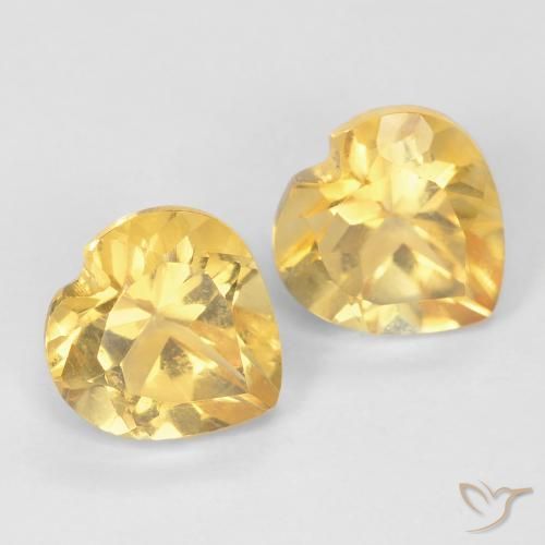 Shop natural 1.59ct Doré jaunâtre Citrine gems, Cœur, from Brésil at GemSelect. In stock, global shipping!