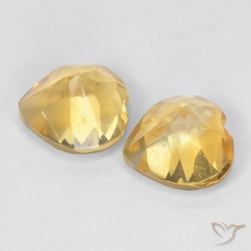 Shop natural 1.59ct Doré jaunâtre Citrine gems, Cœur, from Brésil at GemSelect. In stock, global shipping!