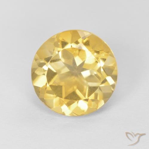 2.05ct Naturel Jaune doré léger Citrine, Tour, VVS