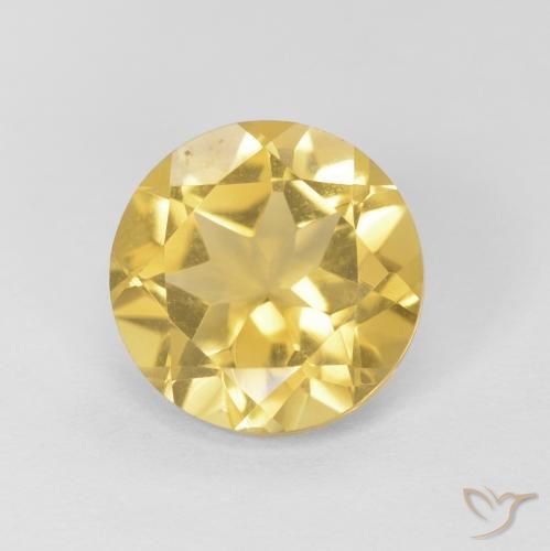 Citrine Jaune doré léger naturelle Tour, 1.69 ct, VVS