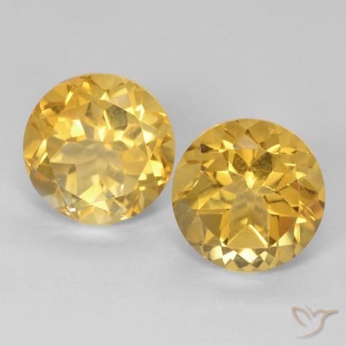 3.89ctw Naturel Doré Citrine, Tour, VVS-VS
