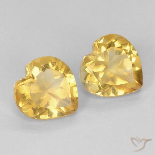 Shop natural 1.41ct Or moyen Citrine gems, Cœur, from Brésil at GemSelect. In stock, global shipping!