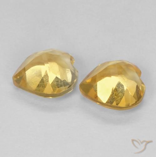 Shop natural 1.41ct Or moyen Citrine gems, Cœur, from Brésil at GemSelect. In stock, global shipping!