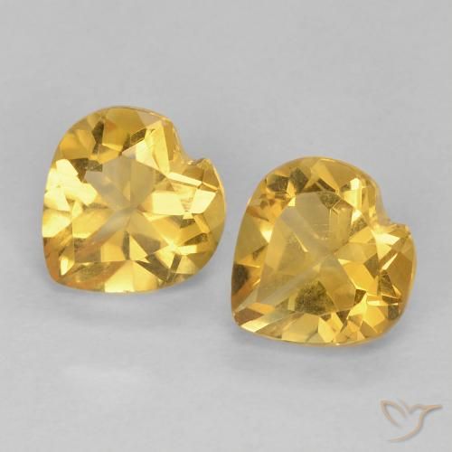 Shop natural 1.39ct Doré Citrine gems, Cœur, from Brésil at GemSelect. In stock, global shipping!