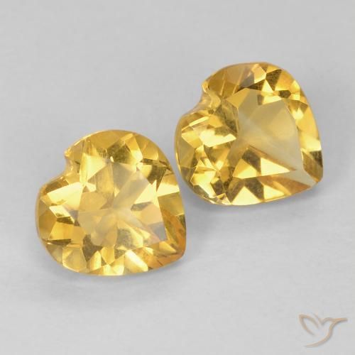 Shop natural 1.39ct Doré Citrine gems, Cœur, from Brésil at GemSelect. In stock, global shipping!