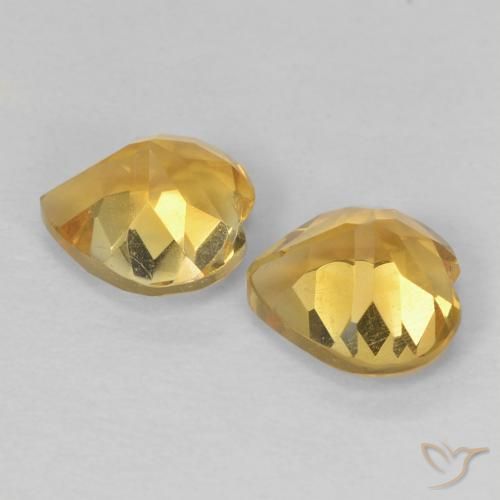 Shop natural 1.39ct Doré Citrine gems, Cœur, from Brésil at GemSelect. In stock, global shipping!