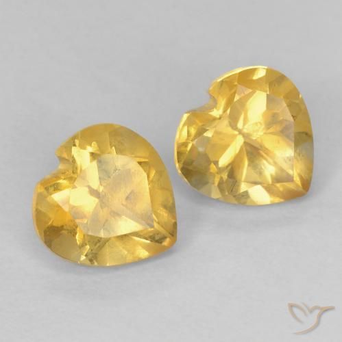 Shop natural 1.54ct Doré Citrine gems, Cœur, from Brésil at GemSelect. In stock, global shipping!