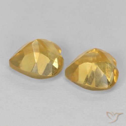 Shop natural 1.54ct Doré Citrine gems, Cœur, from Brésil at GemSelect. In stock, global shipping!