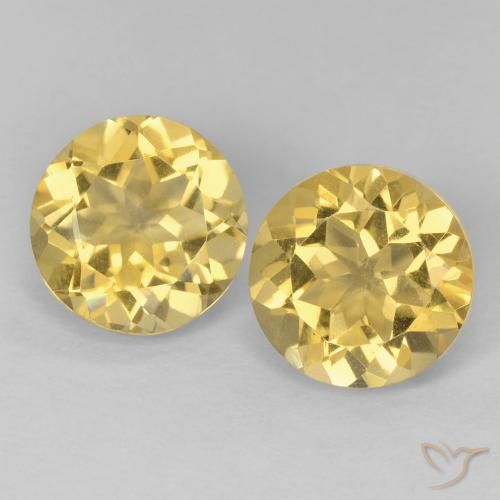 3.71ctw Naturel Doré Citrine, Tour, VVS