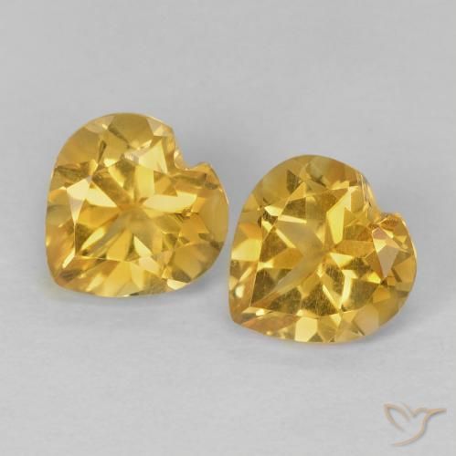 Shop natural 1.46ct Doré Citrine gems, Cœur, from Brésil at GemSelect. In stock, global shipping!
