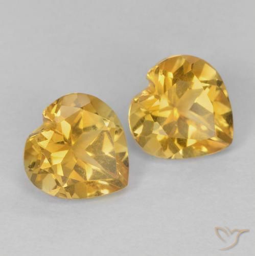 Shop natural 1.46ct Doré Citrine gems, Cœur, from Brésil at GemSelect. In stock, global shipping!