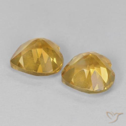 Shop natural 1.46ct Doré Citrine gems, Cœur, from Brésil at GemSelect. In stock, global shipping!