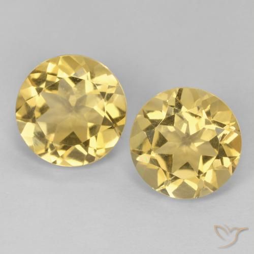 3.72ctw Naturel Doré Citrine, Tour, VVS