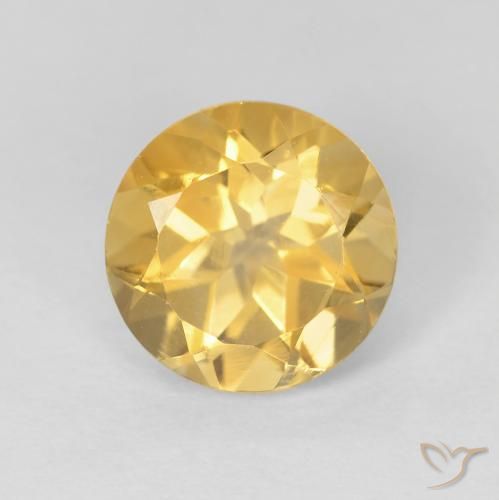 2.01ct Naturel Or moyen Citrine, Tour, VVS-VS