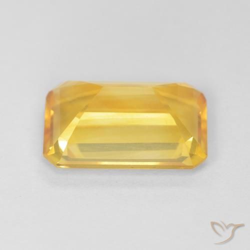 Citrine Or moyen naturelle Octogone / coupe Émeraude, 3.45 ct, VVS-VS
