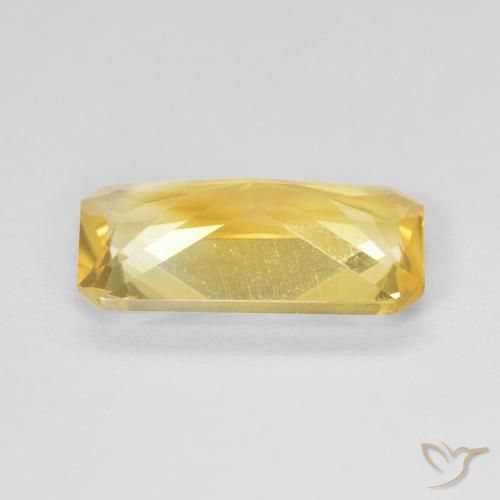 Citrine Or moyen naturelle Octogone / coupe Émeraude, 3.17 ct, VVS