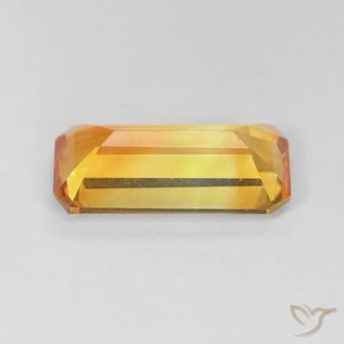Citrine Or naturelle Octogone / coupe Émeraude, 3.41 ct, VVS