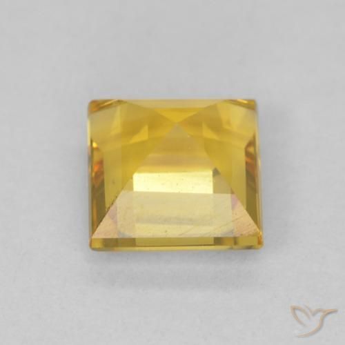 Citrine Doré moyen naturelle Carré, 1.07 ct, VS