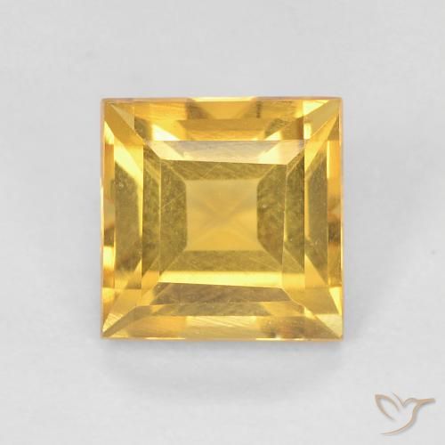 1.06ct Naturel Doré vif Citrine, Carré, VS