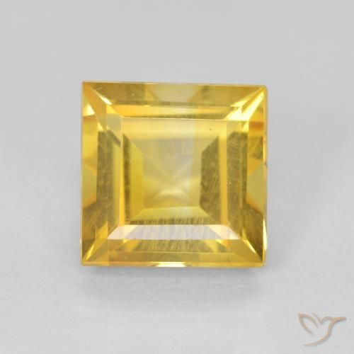 Citrine Doré naturelle Carré, 1.02 ct, VS