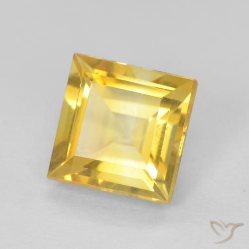 Citrine Doré naturelle Carré, 1.02 ct, VS