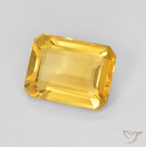 Citrine Or moyen naturelle Octogone / coupe Émeraude, 1.05 ct, VS
