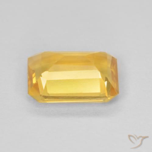 Citrine Or moyen naturelle Octogone / coupe Émeraude, 1.05 ct, VS
