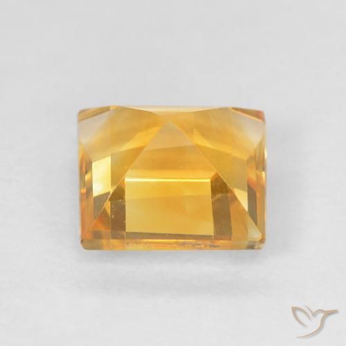 Citrine Or moyen naturelle Carré, 1.05 ct, VVS