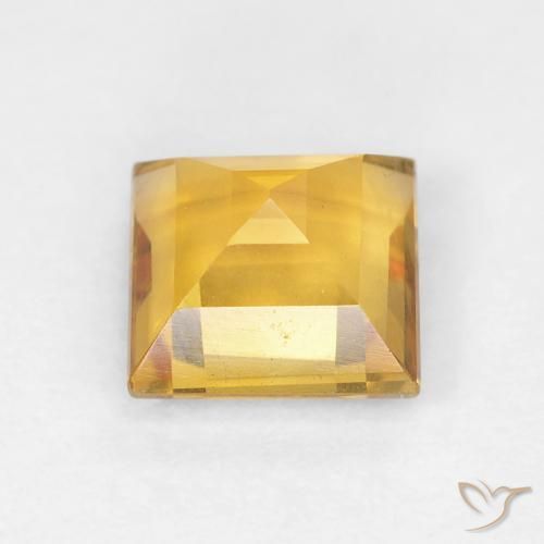 Citrine Doré naturelle Carré, 1.05 ct, VVS-VS