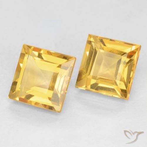 Shop natural 2.34ct Or moyen Citrine gems, Carré, from Brésil at GemSelect. In stock, global shipping!