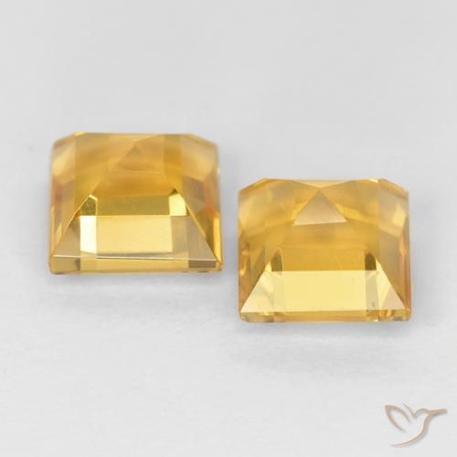 Shop natural 2.34ct Or moyen Citrine gems, Carré, from Brésil at GemSelect. In stock, global shipping!