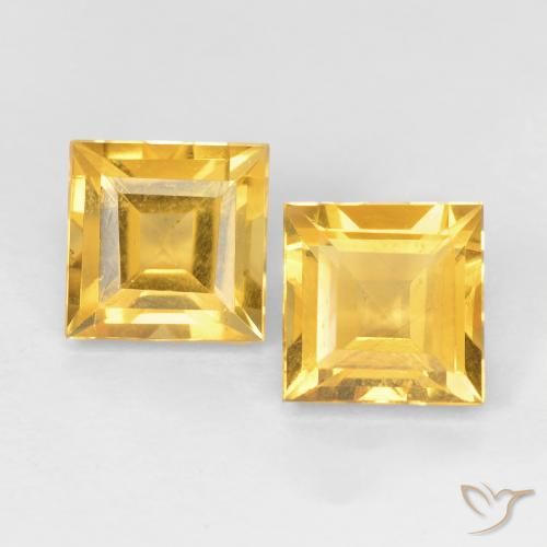 Shop natural 2.15ct Or moyen Citrine gems, Carré, from Brésil at GemSelect. In stock, global shipping!