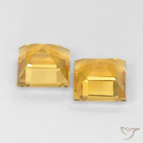 Shop natural 2.15ct Or moyen Citrine gems, Carré, from Brésil at GemSelect. In stock, global shipping!